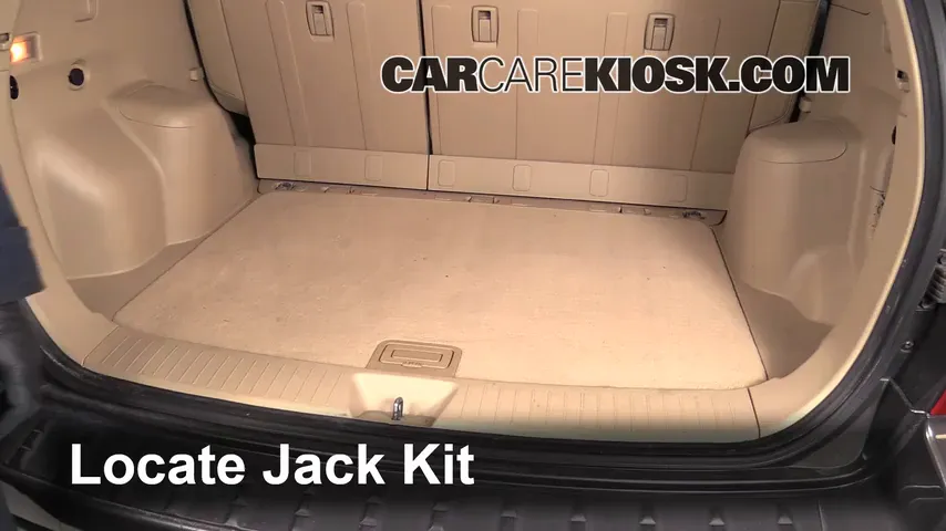 2007 Kia Sportage LX 2.7L V6 Neumáticos y ruedas Cambiar un neumático pinchado